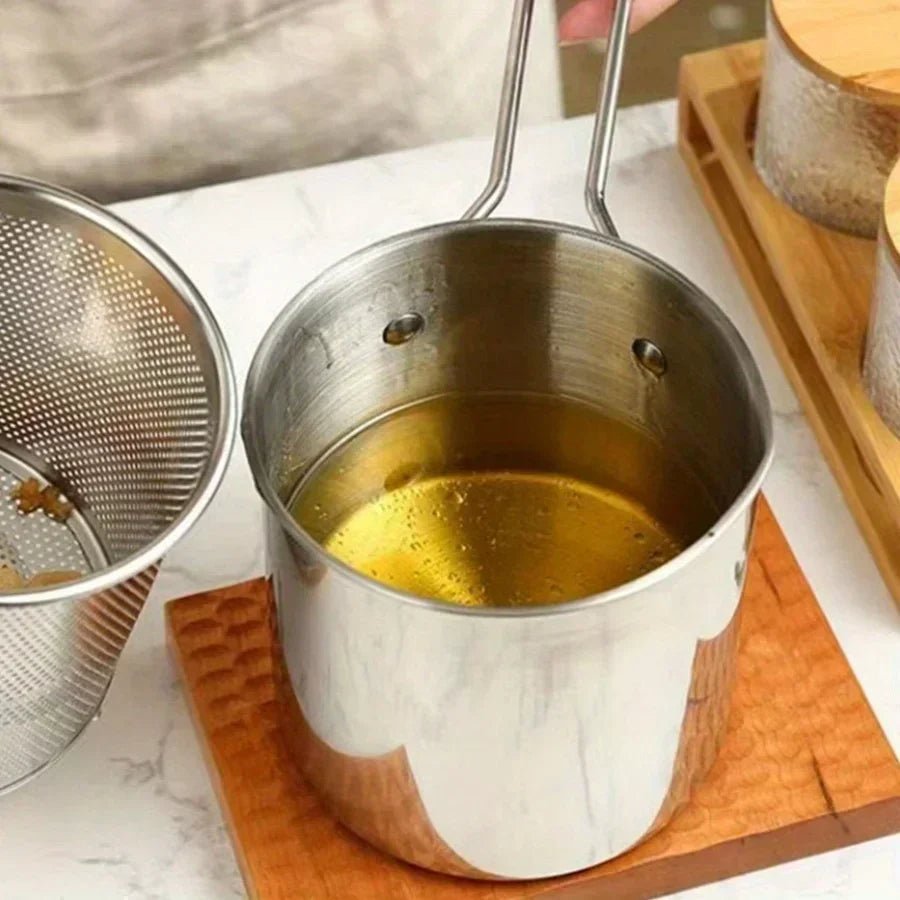 Friteuse compacte en acier inoxydable | Virelle Maison