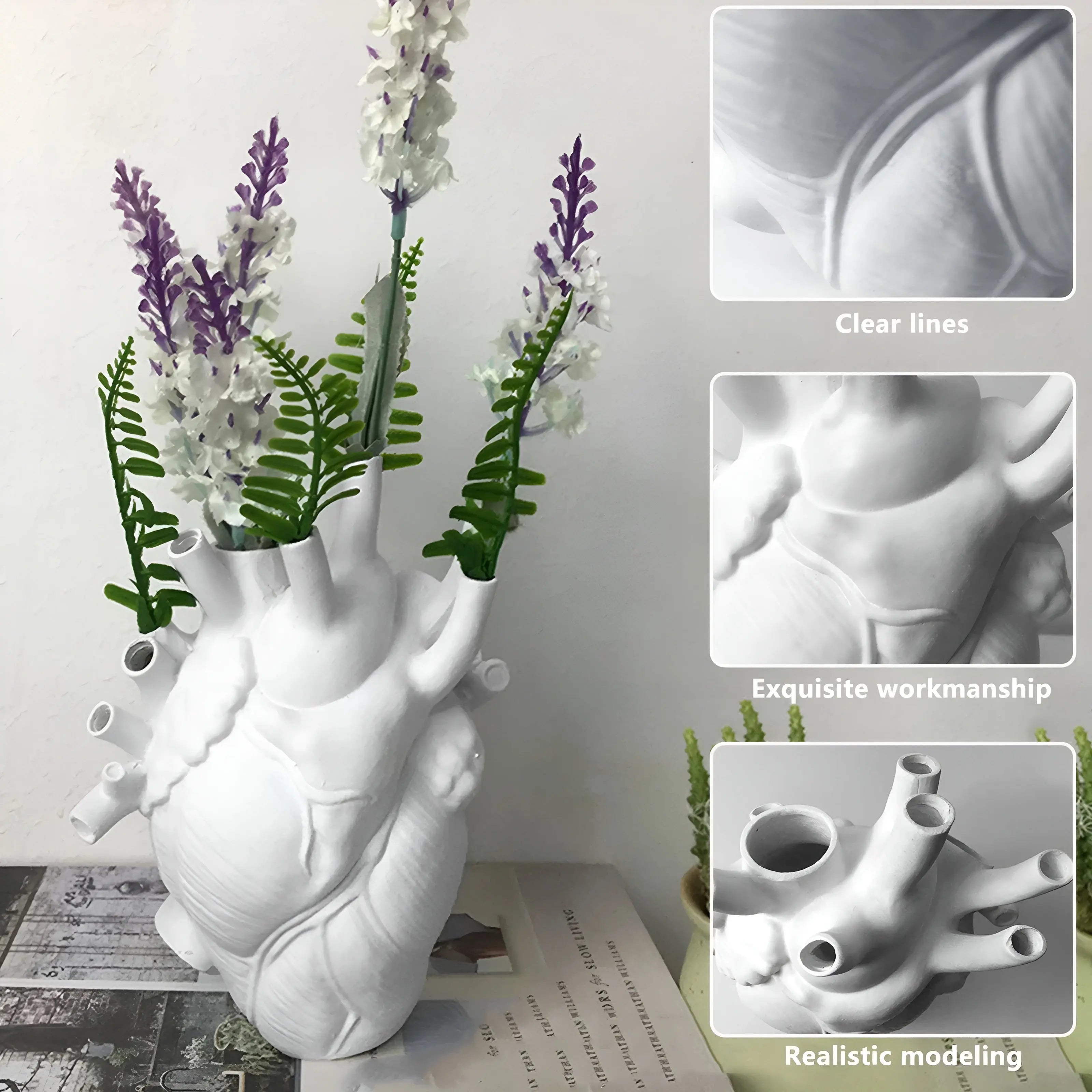 Vase en forme de cœur inspiré de la Grèce - Elena