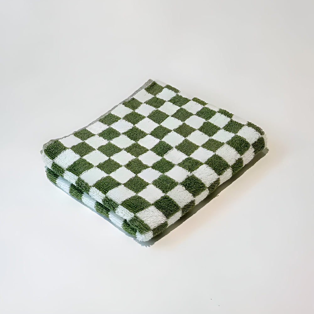 Toalla de algodón retro Checkmate