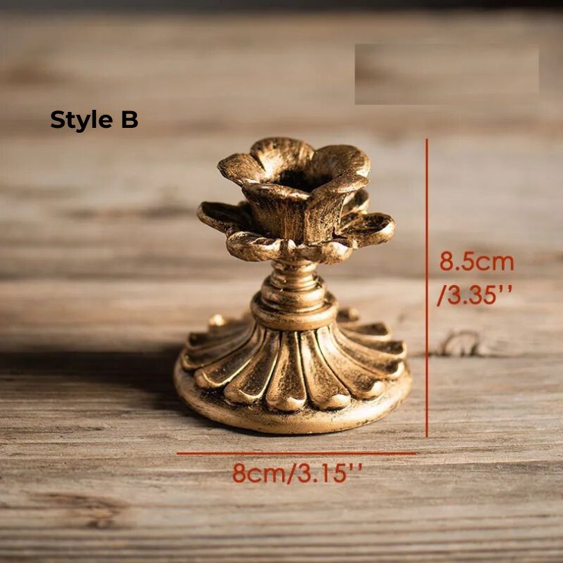Hommfer – Bougeoir Rustique Doré au Style Élégant et Intemporel