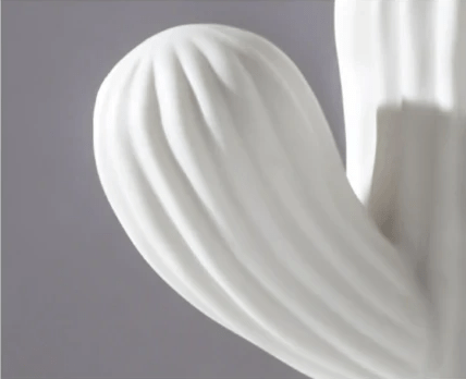 Hommfer – Collection de Cactus en Porcelaine Blanche