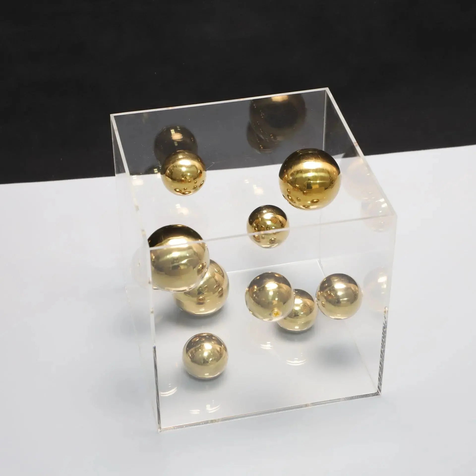 Hommfer – Cube Décoratif Art Sphères Flottantes