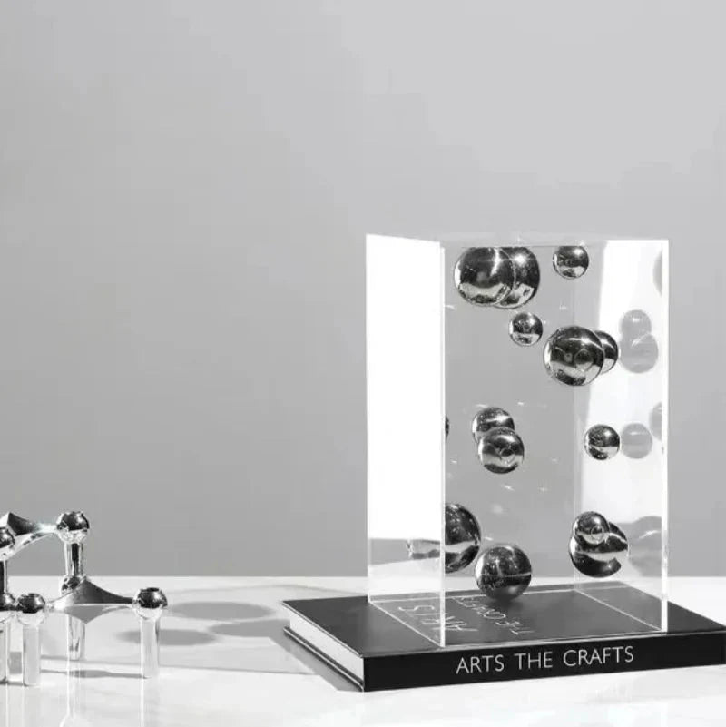 Hommfer – Cube Décoratif Art Sphères Flottantes