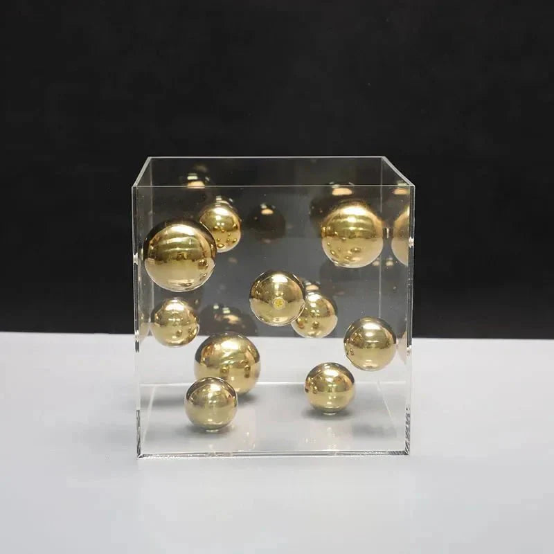 Hommfer – Cube Décoratif Art Sphères Flottantes