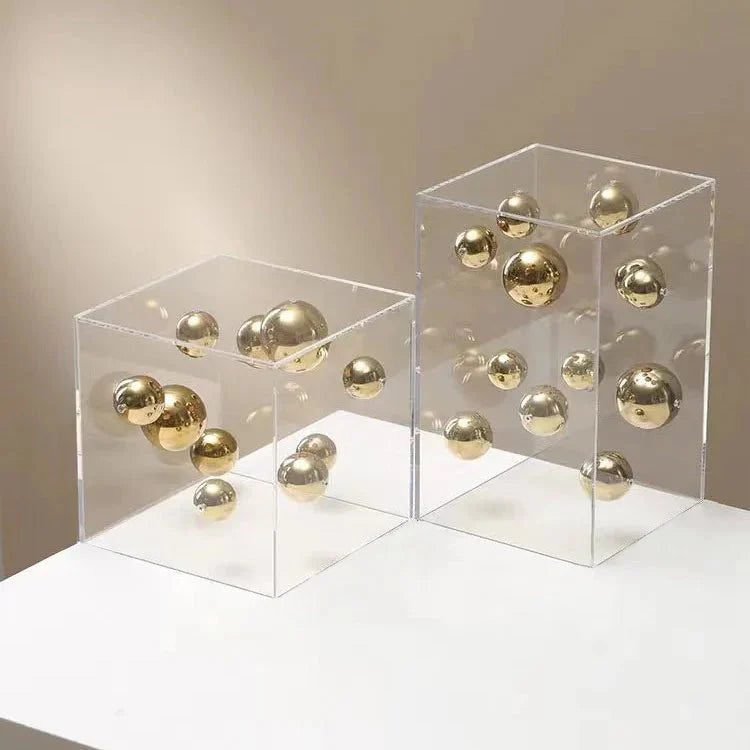 Hommfer – Cube Décoratif Art Sphères Flottantes