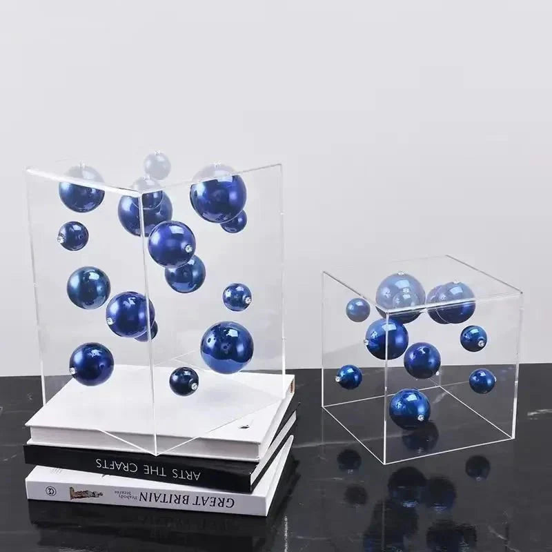 Hommfer – Cube Décoratif Art Sphères Flottantes