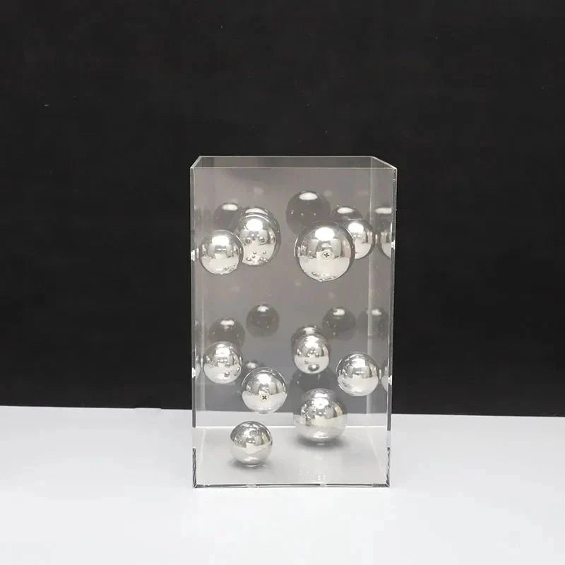 Hommfer – Cube Décoratif Art Sphères Flottantes
