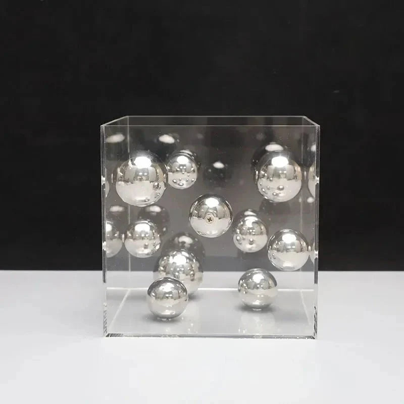 Hommfer – Cube Décoratif Art Sphères Flottantes