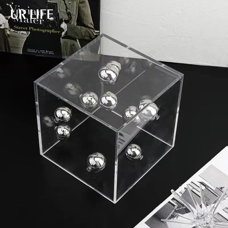 Hommfer – Cube Décoratif Art Sphères Flottantes