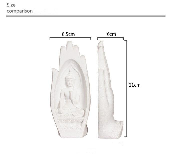 Hommfer – Ensemble de 2 Figurines Bouddha Décoratives