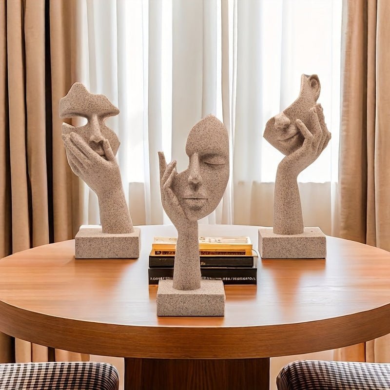Hommfer – Ensemble de Masques Abstraits Décoratifs pour un Intérieur Artistique