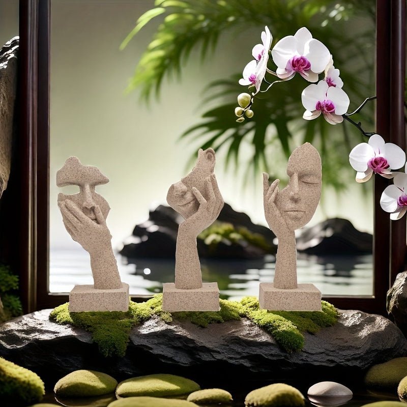Hommfer – Ensemble de Masques Abstraits Décoratifs pour un Intérieur Artistique