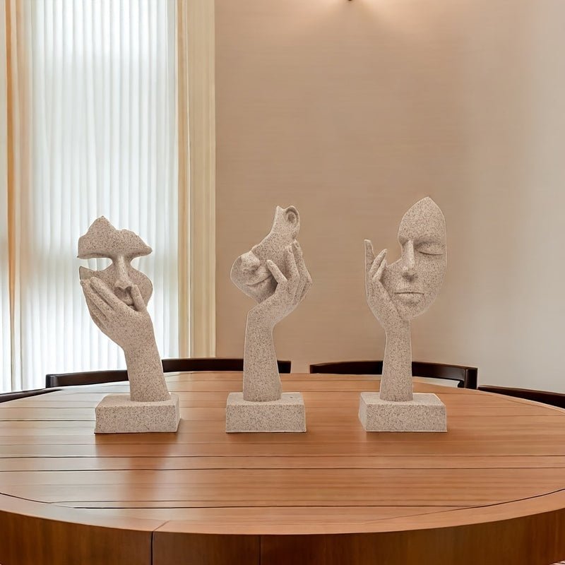 Hommfer – Ensemble de Masques Abstraits Décoratifs pour un Intérieur Artistique
