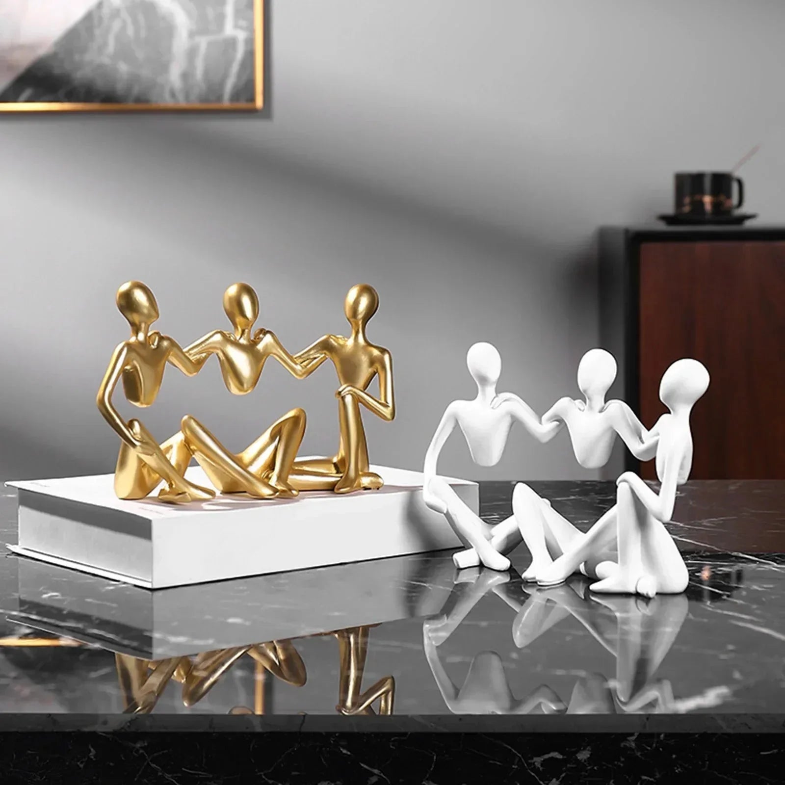 Hommfer – Figurine de Penseur en Résine