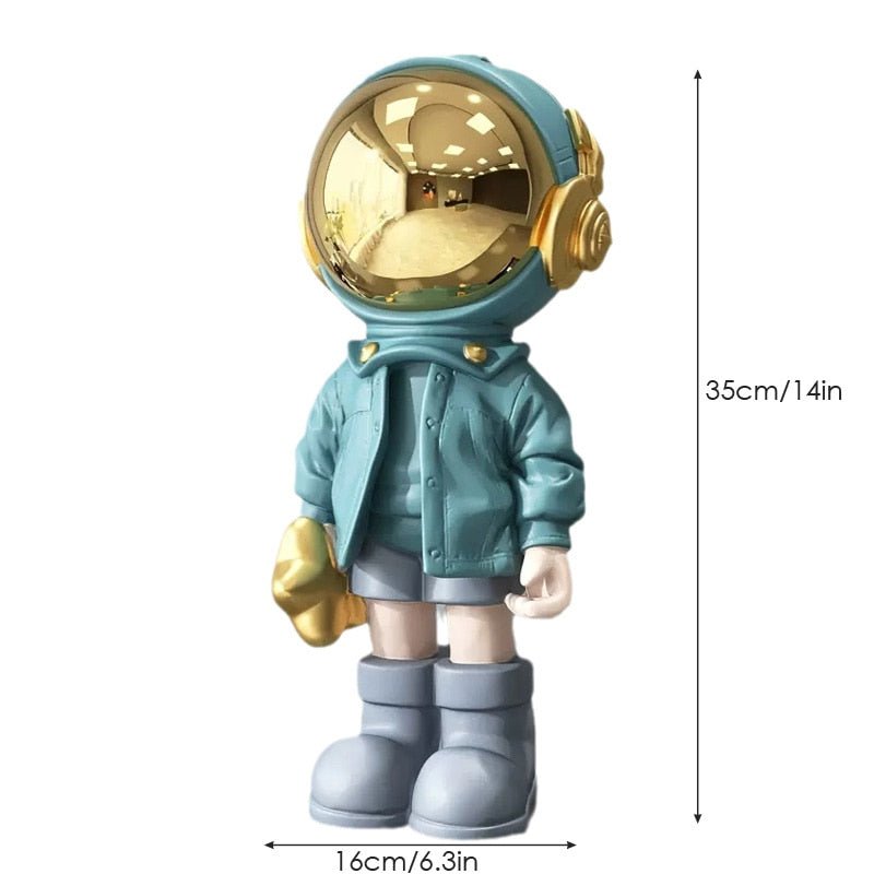 Hommfer - Figurines d'Astronautes Colorées en Résine au Design Moderne
