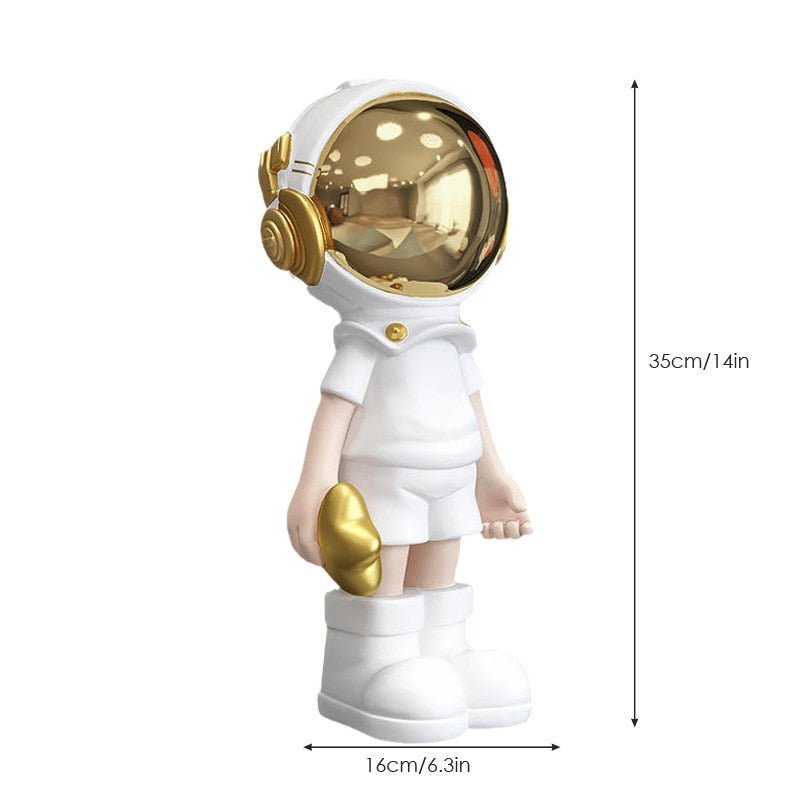 Hommfer - Figurines d'Astronautes Colorées en Résine au Design Moderne