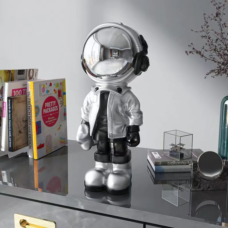 Hommfer - Figurines d'Astronautes Colorées en Résine au Design Moderne