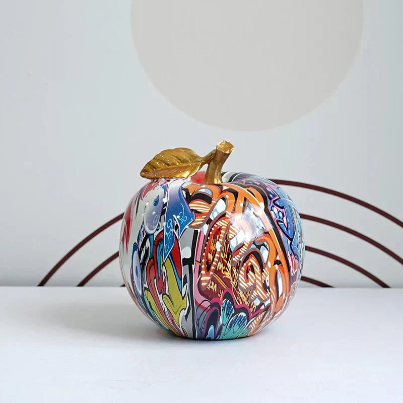 Hommfer - Figurines de Pomme Colorées en Résine