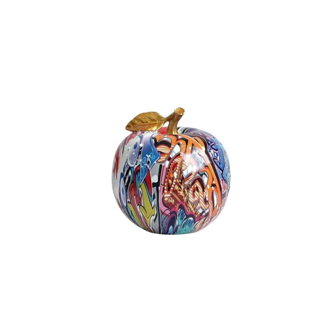 Hommfer - Figurines Pomme Colorées en Résine Faite Main