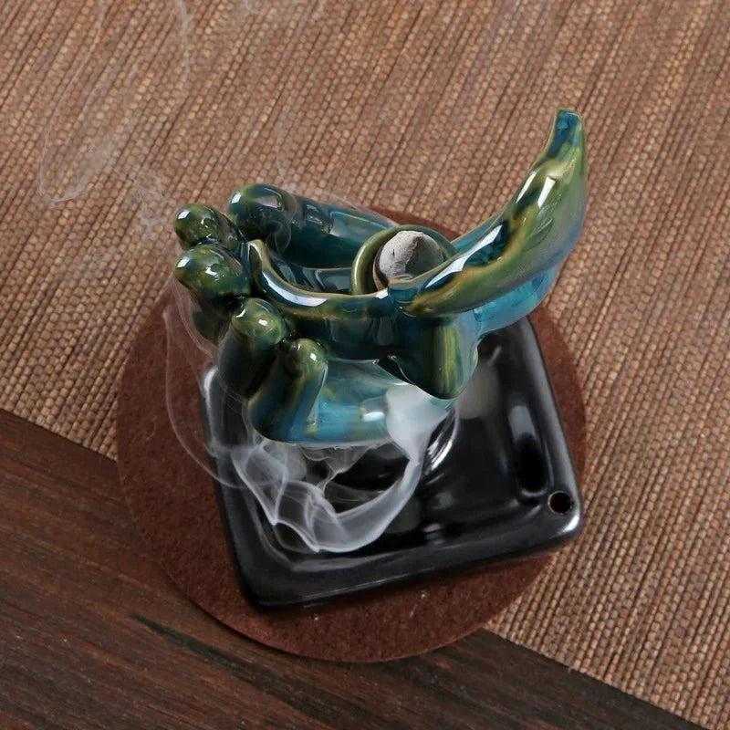 Hommfer – Porte-Encens Céramique Abstrait pour Cônes et Ambiance Relaxante