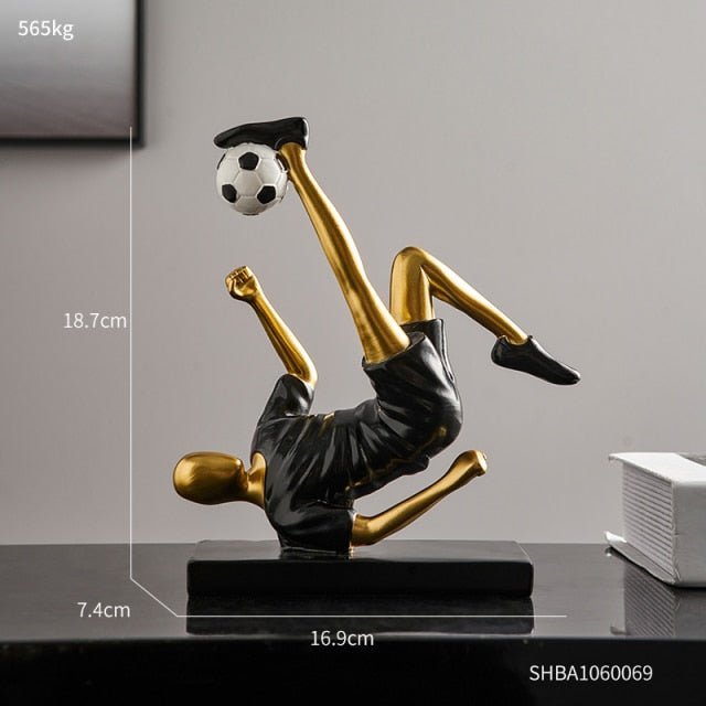 Hommfer – Sculpture Abstraite de Footballeur
