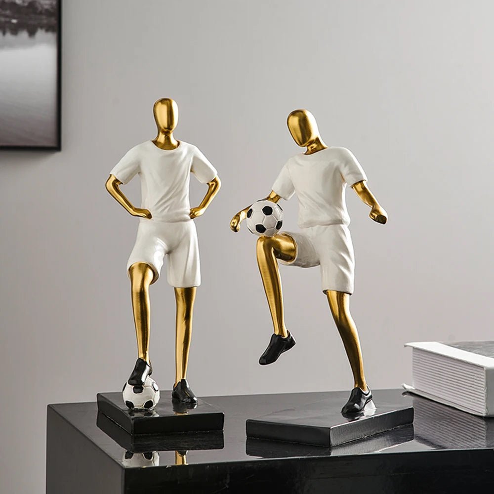 Hommfer – Sculpture Abstraite de Footballeur