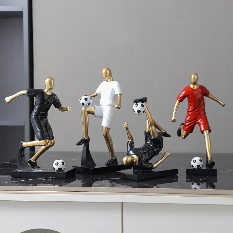 Hommfer – Sculpture Abstraite de Footballeur