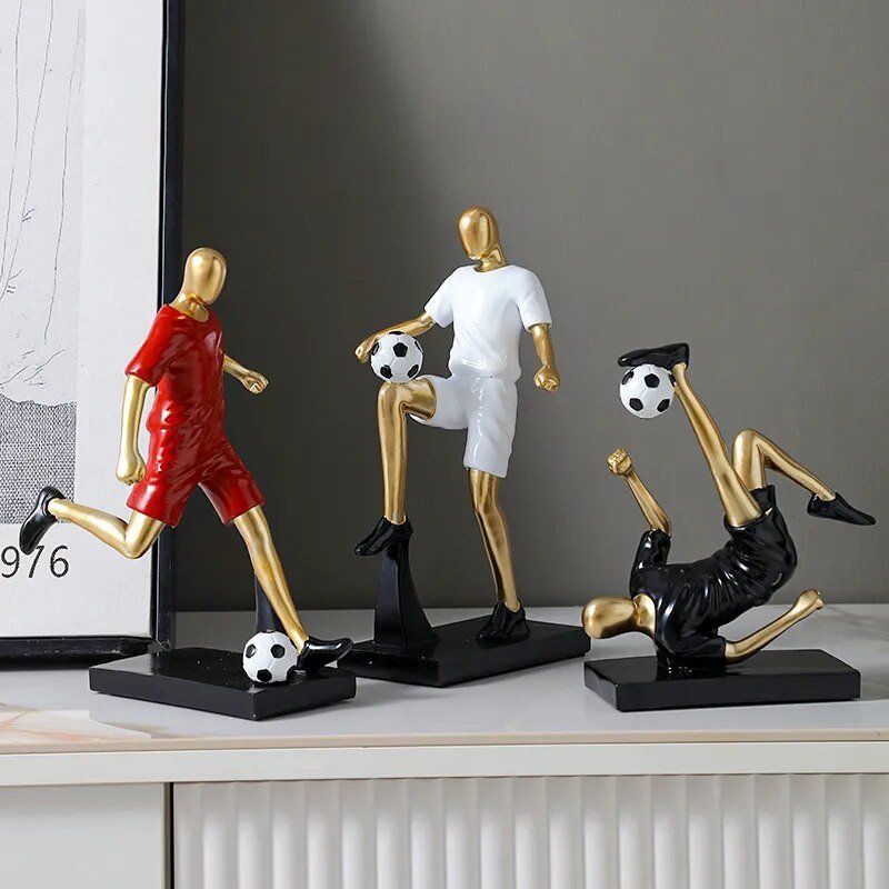 Hommfer – Sculpture Abstraite de Footballeur