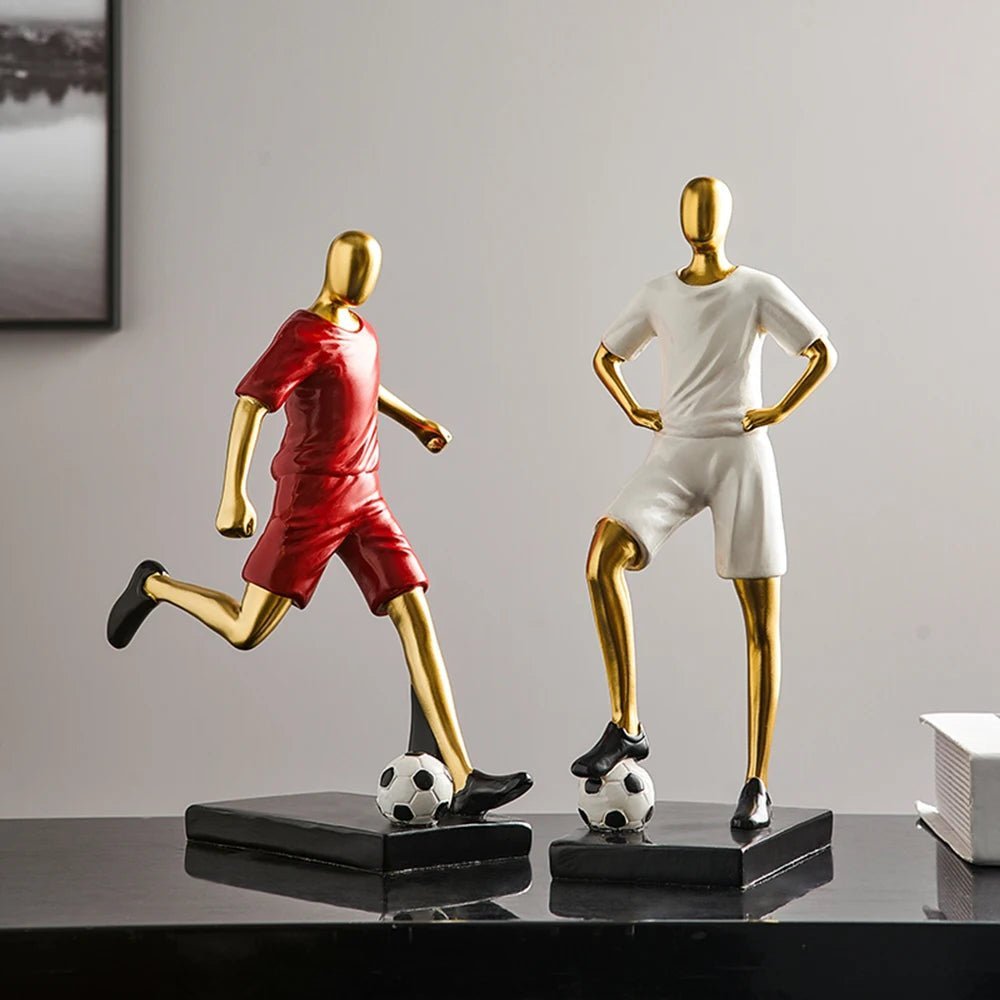 Hommfer – Sculpture Abstraite de Footballeur