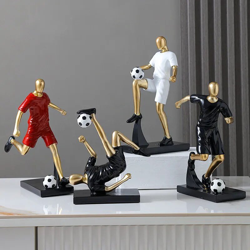 Hommfer – Sculpture Abstraite de Footballeur