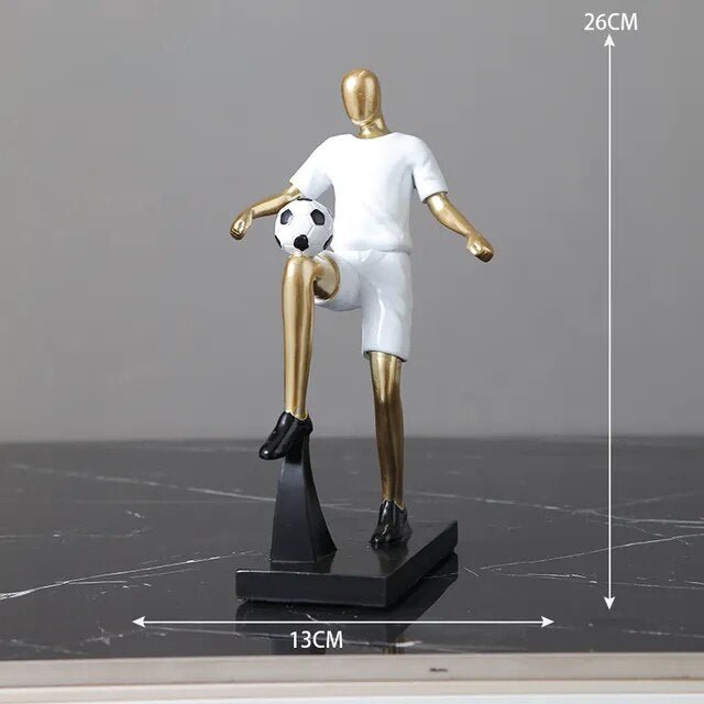 Hommfer – Sculpture Abstraite de Footballeur
