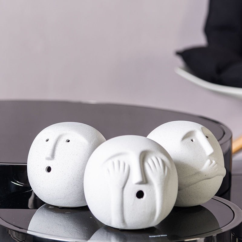 Hommfer – Sculpture Abstraite Minimaliste en Céramique Bora