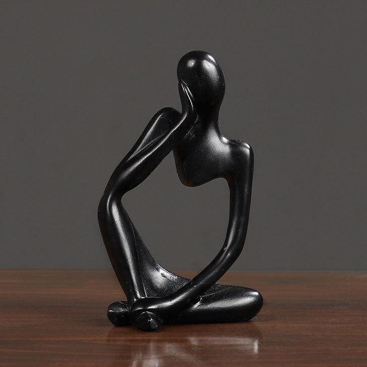 Hommfer – Sculpture Minimaliste du Penseur à l'Élégance Moderne