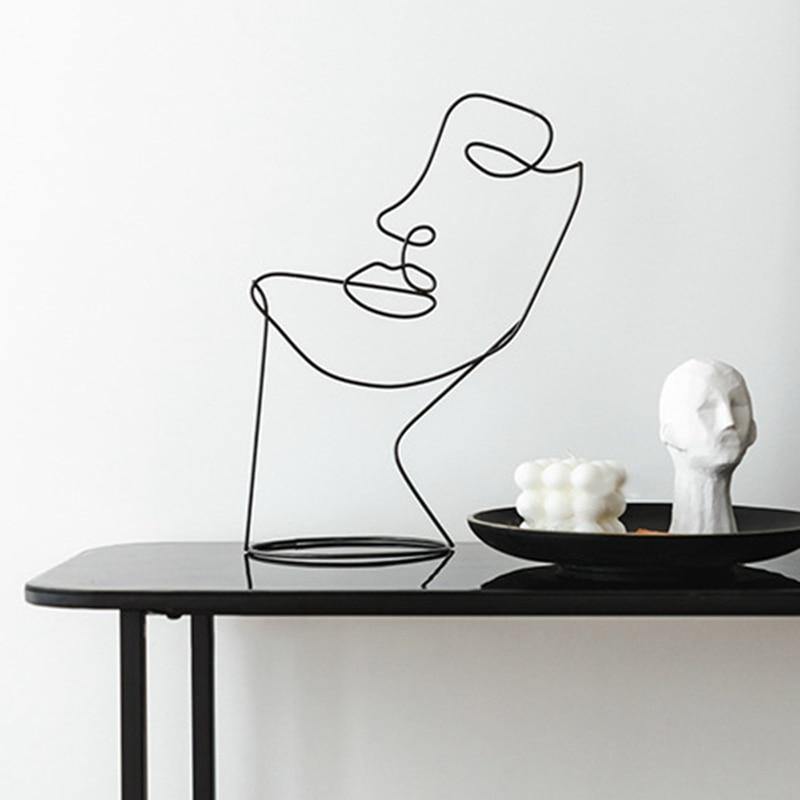 Hommfer – Sculpture Silhouette Abstraite en Fer