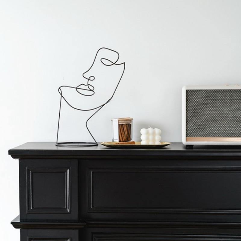 Hommfer – Sculpture Silhouette Abstraite en Fer