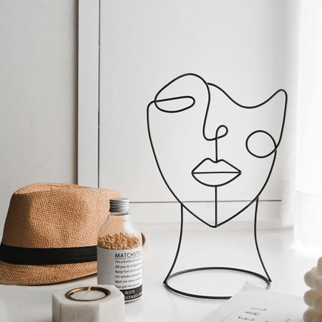 Hommfer – Sculpture Silhouette Abstraite en Fer