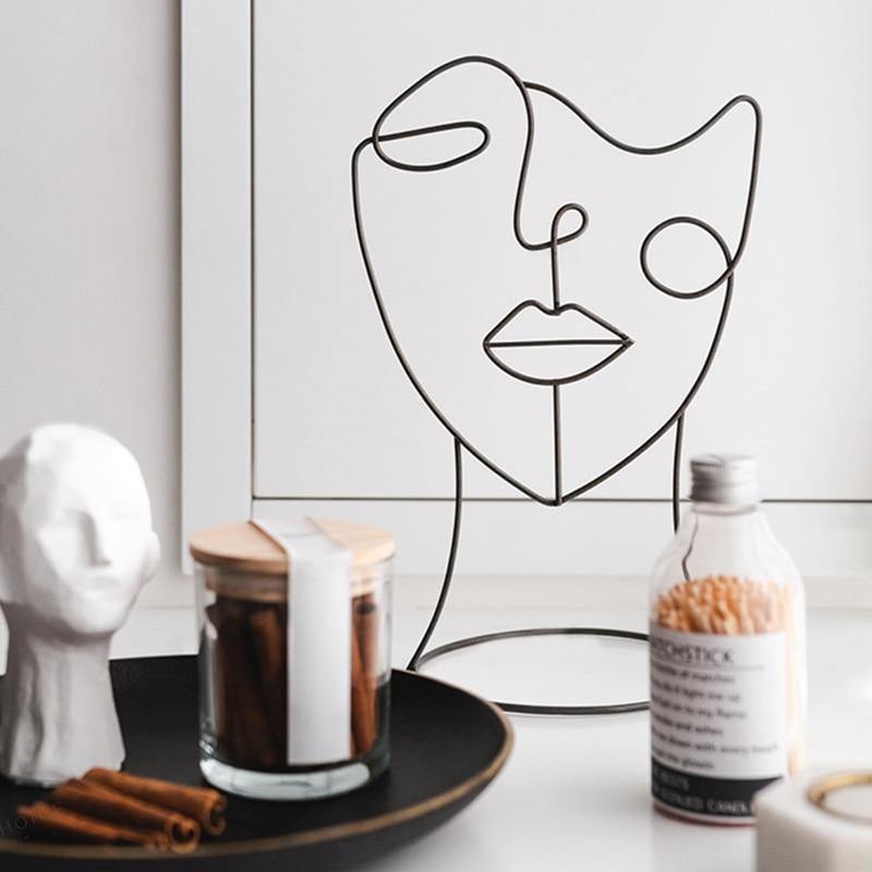 Hommfer – Sculpture Silhouette Abstraite en Fer