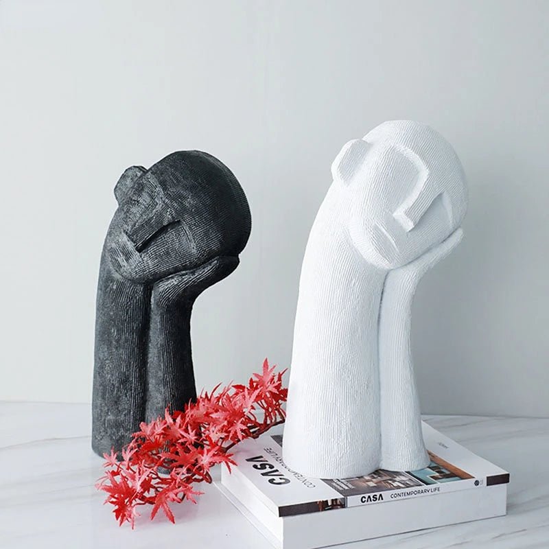 Hommfer – Sculpture Visage Pensif Résine