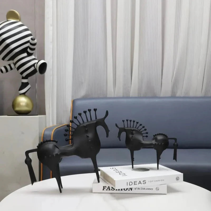 Hommfer – Sculptures de Chevaux Métalliques Équinoxe