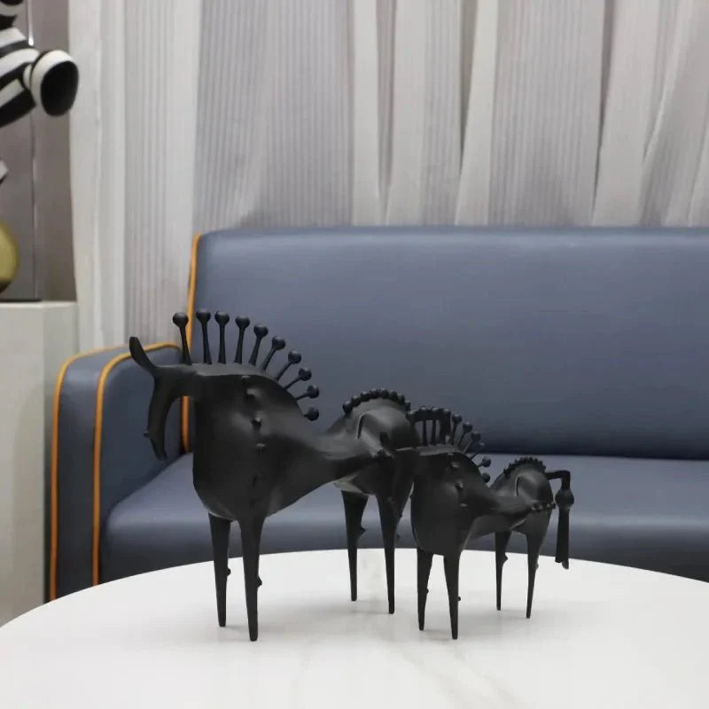 Hommfer – Sculptures de Chevaux Métalliques Équinoxe
