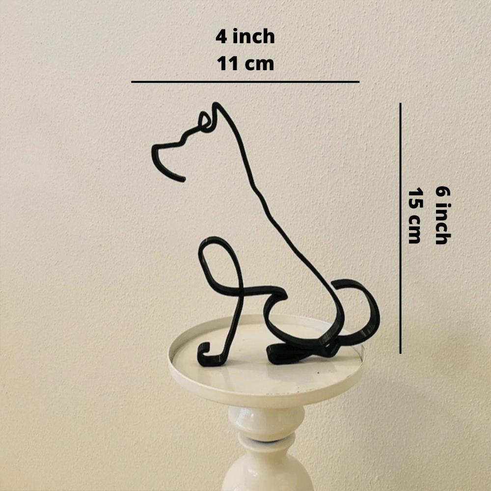 Hommfer – Sculptures Décoratives en Fer Chien et Chat