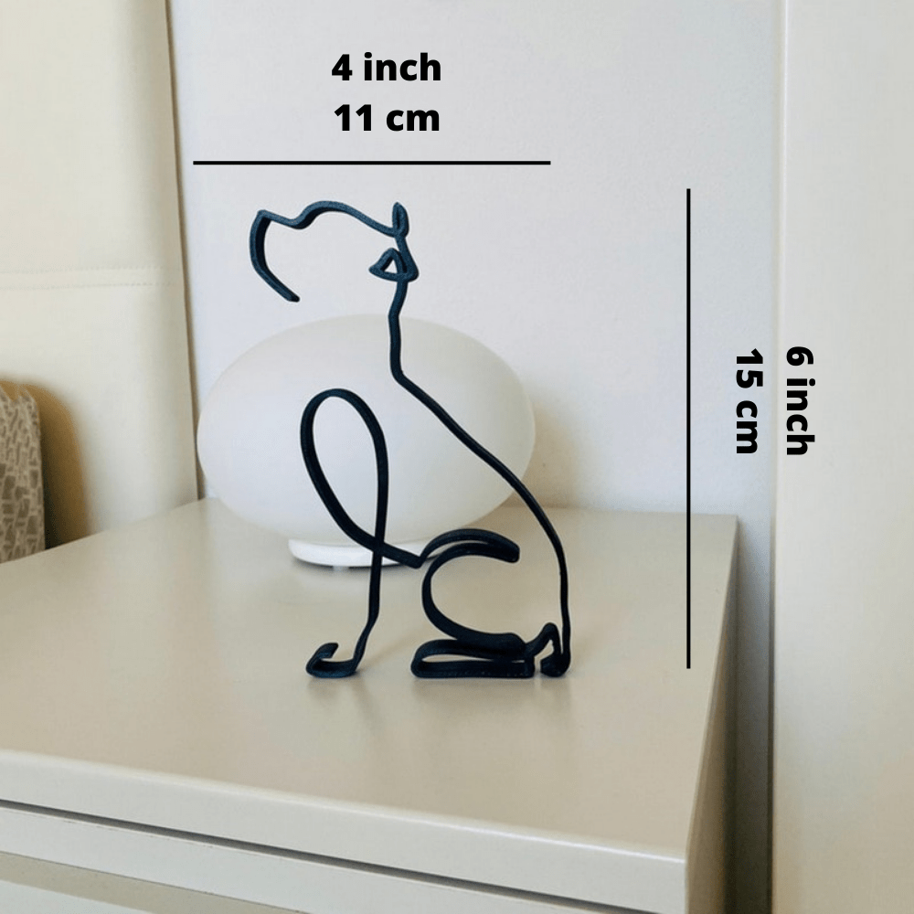 Hommfer – Sculptures Décoratives en Fer Chien et Chat