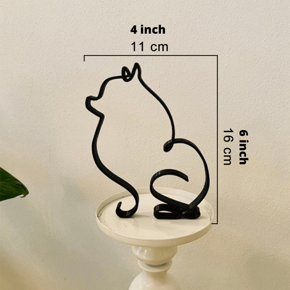 Hommfer – Sculptures Décoratives en Fer Chien et Chat