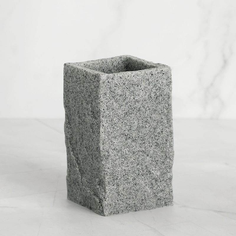 Hommfer – Set d'Accessoires Effet Granite pour Salle de Bains