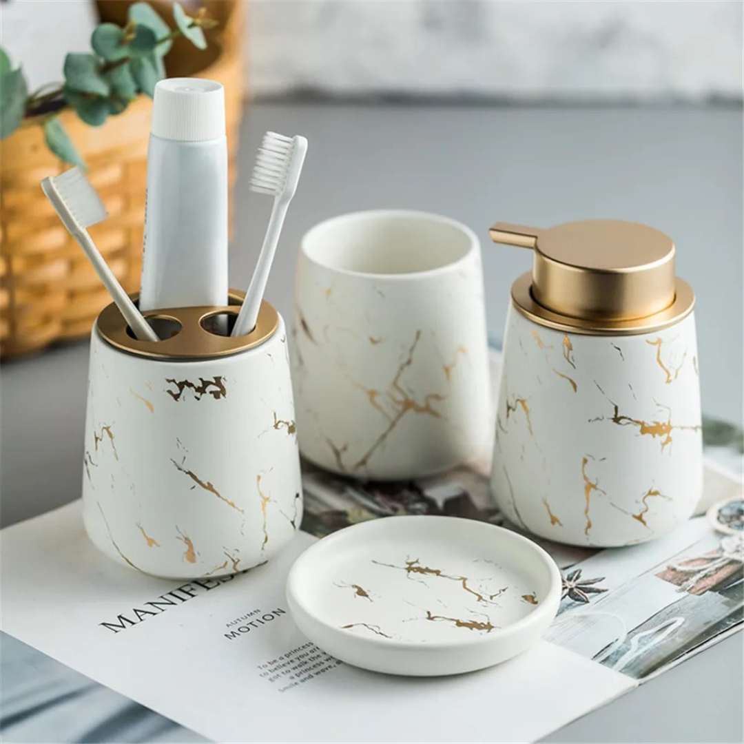 Hommfer – Set de Salle de Bain Scandinave Élégance & Pureté