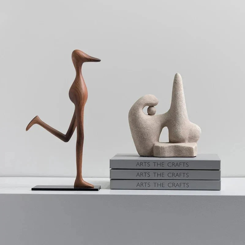 Hommfer – Statues Abstraites Modernes Kylo en Résine et Céramique