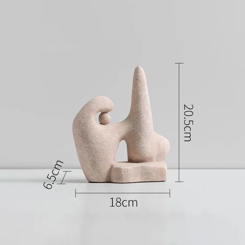 Hommfer – Statues Abstraites Modernes Kylo en Résine et Céramique