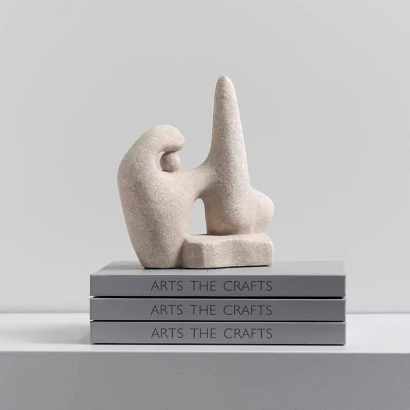 Hommfer – Statues Abstraites Modernes Kylo en Résine et Céramique