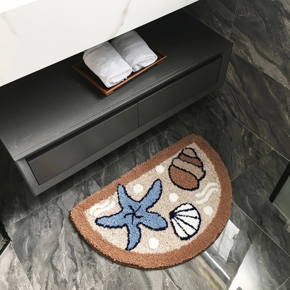 Hommfer – Tappeto da bagno antiscivolo a mezzaluna