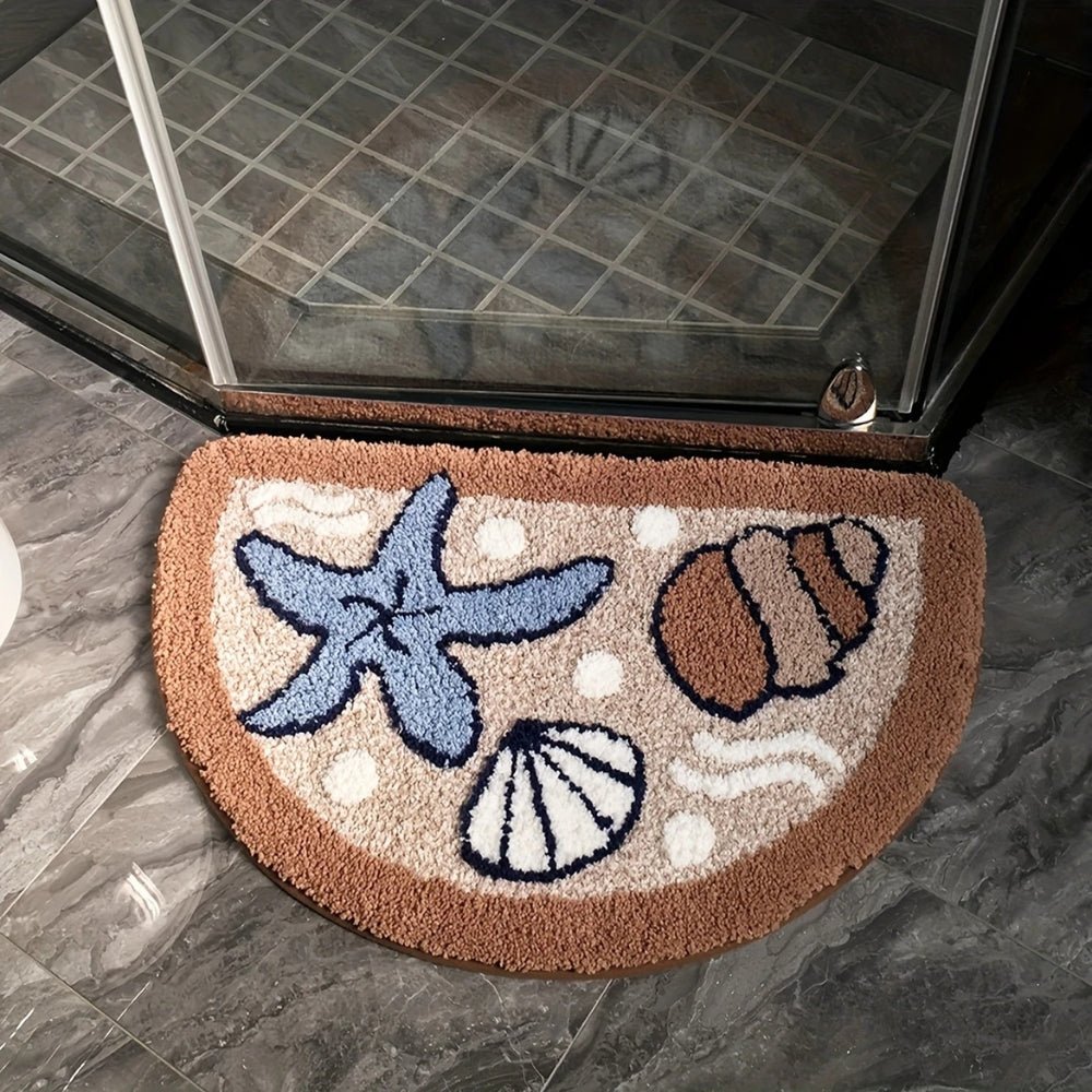 Hommfer – Tappeto da bagno antiscivolo a mezzaluna